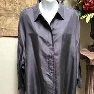 Vintage MILANO SILK GRAY BLOUSE
